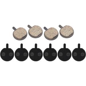 Bike Brake Pads, Bicycle Disc Resin Brakes Pad Semi Metal Smooth Braking Low Noise Cycling Pads Kit Mute Accessory KMJG019 fot Camping Outdoor Mountain Bicycles Electric Scooters 1.1*0.9*0.02in 5Pairs