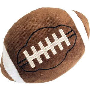 CHORONMO Football Plush Pillow Fluffy Durable Football Pillows Stuffed Football Throw Pillow Soft Sports Ball Interactive Football Creative Room Decor Birthday Party Gift for Kids 11 Inches