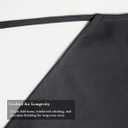 Classic Full-Length Bib Apron  Durable & Easy-Care Chef Apron for Kitchen, Restaurant & Caf (Gray)