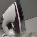 Omaiga Steam Iron for Clothes, 1750W Fast Heating with Powerful Steam, 15.21oz/450ml Large Water Tank, Ceramic Soleplate, Anti-Drip, Self-Cleaning, 3-Way Auto Shut Off for Home Laundry (Purple)