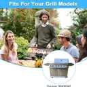Grill Replacement Parts for Ducane 30400042, Burner Tubes & Grill Grates & Flame Tamers for Ducane 5 Burner Gas Grill Model 30400042