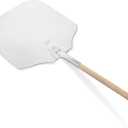New Star Foodservice 50196 Aluminum Pizza Peel, Wooden Handle, 16 x 18 inch Blade, 36 inch overall