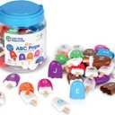 Learning Resources Mini ABC Pops  Alphabet Learning Toys, ABC Puzzle, Phonics Games for Toddlers, Fine Motor Toys, Play Food Set, Preschool Learning Activities, Sensory Bin Letters, Gifts for Kids
