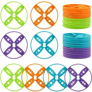 Outside Toys for Kids Ages 4-8, 24 Pack Flying Discs Supplement Set - Compatible with Most Handheld and Foot-Powered Flying Disc Toys, Includes 4 Vibrant Colors, Must-Have for Flying Disc Enthusiasts