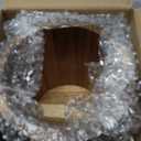 Wooden Utensil Holder, 360Rotating 7.3'' Large Utensil Holder for Kitchen Counter, Kitchen Utensil Organizer, Utensil Crock, Farmhouse Kitchens Countertop Decor, Acacia Wood