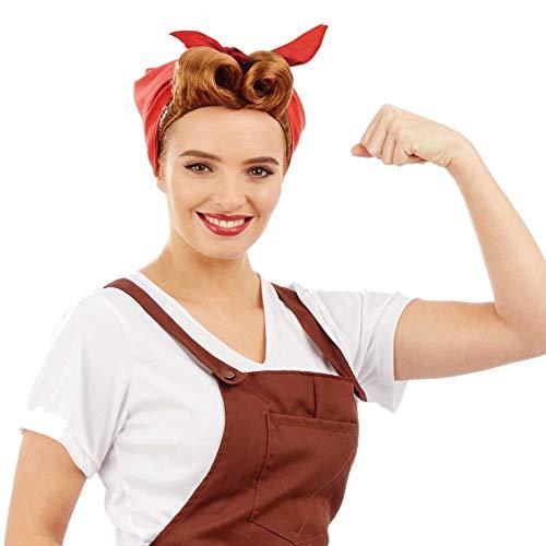fun shack 1940s Wig, 1950s Housewife Costume, Lucy Wig for Women, Retro Housewife Look, Vintage Style Hair Accessory, One Size