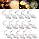 Battery Operated Xmas Christmas Decorations LED Lights  15 Pack LED Balloon Light for Chinese Paper Lanterns | Mini Battery Powered Led for Party Craft ,Weddings & Festival Decorations (Warm White)