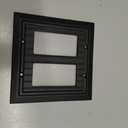 Black Classic Beadboard Wall Plates,Light Switch Covers,Electrical Outlet Covers, Switch Plates of Various Combination, Nature Bamboo Fiber Wall plate (2 Gang Decorator 2PK)