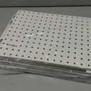 Spampur Peg Board, 6 Pack Metal Pegboard Panels White Pegboards Wall Organizer with 50 Hooks, Heavy Duty Peg Board for Walls Home, Garage Tool Storage, Office Organization, Craft Room, Kitchen