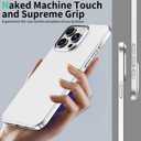 GRECAZO Magnetic Ultra Thin Frosted Designed for iPhone 16 Pro Max Phone Case 6.9 inch(2024) Slim Minimalist Lightweight Matte Hard PC Compatible with Magsafe Cover Protective Bumper Case-Silvery