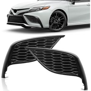 Fog Light Cover Compatible with 2021-2023 Toyota Camry SE XSE Replacement for TO1039243 TO1038243 81481-06240 81482-06200