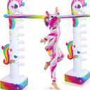 Poen 63" Unicorn Inflatable Limbo Game for Kids Adults - Fun Rainbow Blow-up Unicorn Party Decor Game Toy for Birthday Pool Water Field Day Outdoor Yard Carnival Activity Indoor (Pump Not Included)