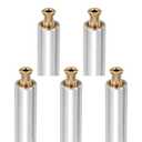 Heavy Duty 5 Pack Pool Cover Anchors,18" Aluminum Tube with Brass Anchors