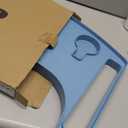 Sigo Blue Walker Tray for Rolling Folding Walker, Tray Table with Cup Holder for Standard Walkers Seniors, Detachable Non Slip TV Accessories Basket Holding Plate Cups Clip On Small Bag Carrier (Blue)