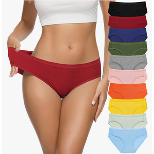 CULAYII Women's Cotton Bikini Panties, High-Cut Full Coverage Stretch Cool Underwear for Women
, Size -XL