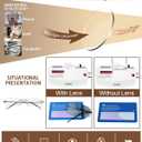Photochromic Progressive Multifocal Reading Glasses Men Women Rimless Multifocus Readers Diamond Cut Blue Light Blocker No Line Spring Hinge Titanium Eyeglasses Transition Sunglasses With Readers 2.5