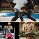 Mens Graphic Shorts 5 Inch Sports Basketball Summer Mesh Workout Running Casual Elastic Waist with Drawstring (Medium, 06 Christian Cross_blue)