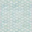 GelPro NeverMove Machine-Washable Antiqued Lattice Runner Rug 24" x 76" Blue