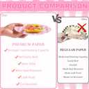 32 Pcs Pink Gingham Party Plates - 7 Inch Checkered Plaid Dessert Plates Disposable Pink and White Paper Plate - For Picnic BBQ Birthday Dinner Party Supplies