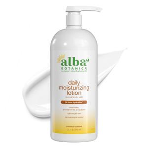 Alba Botanica Daily Moisturizing Lotion, Dry to Very Dry Skin, with Shea Butter and Coconut Oil, 32 Oz