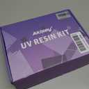 Akisey UV Resin Jewelry Making Kit, 200g Clear UV Resin Glue with Two-Sided Light & Molds, Starter Kit for Making Jewelry, Earring, Necklaces, Keychains