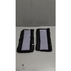 Andalus Genuine Sheepskin Car Seat Belt Cover Pad  Soft Fuzzy, Comfy Fluffy Seatbelt Covers, Shoulder Pad Neck Cushion Protector, Car Accessories for Woman, Man, Girl (Black, 2-Pack)