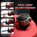 Cordless Reciprocating Saw for Milwaukee 18V Battery (without battery), 3000RPM Variable Speed Sawzall with 4pcs Zallsaw Blade, Pivoting Shoe, Keyless Blade Clamp Recipro Saw for Wood, Metal, PVC Pipe