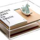 Paper Organizer, 2 Tier Stackable A4 Size Acrylic Letter Tray, Office/Home/School Organization - Clear