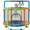 Toddler Trampoline for Kids Ages 1-8, 55'' Small Trampoline Indoor Outdoor