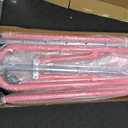 RINREA Gymnastic Bars for Kids with Adjustable Height, Folding Gymnastic Training Kip Bar, Expandable Horizontal Bar for Home, Pink