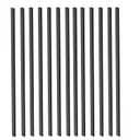 25 Pack Deck Balusters 32-1/4'' Rectangle Staircase Baluster, Black Metal Deck Spindle and Stairs Railing,Hollow Rectangle Deck Balusters for Deck Railing Porch