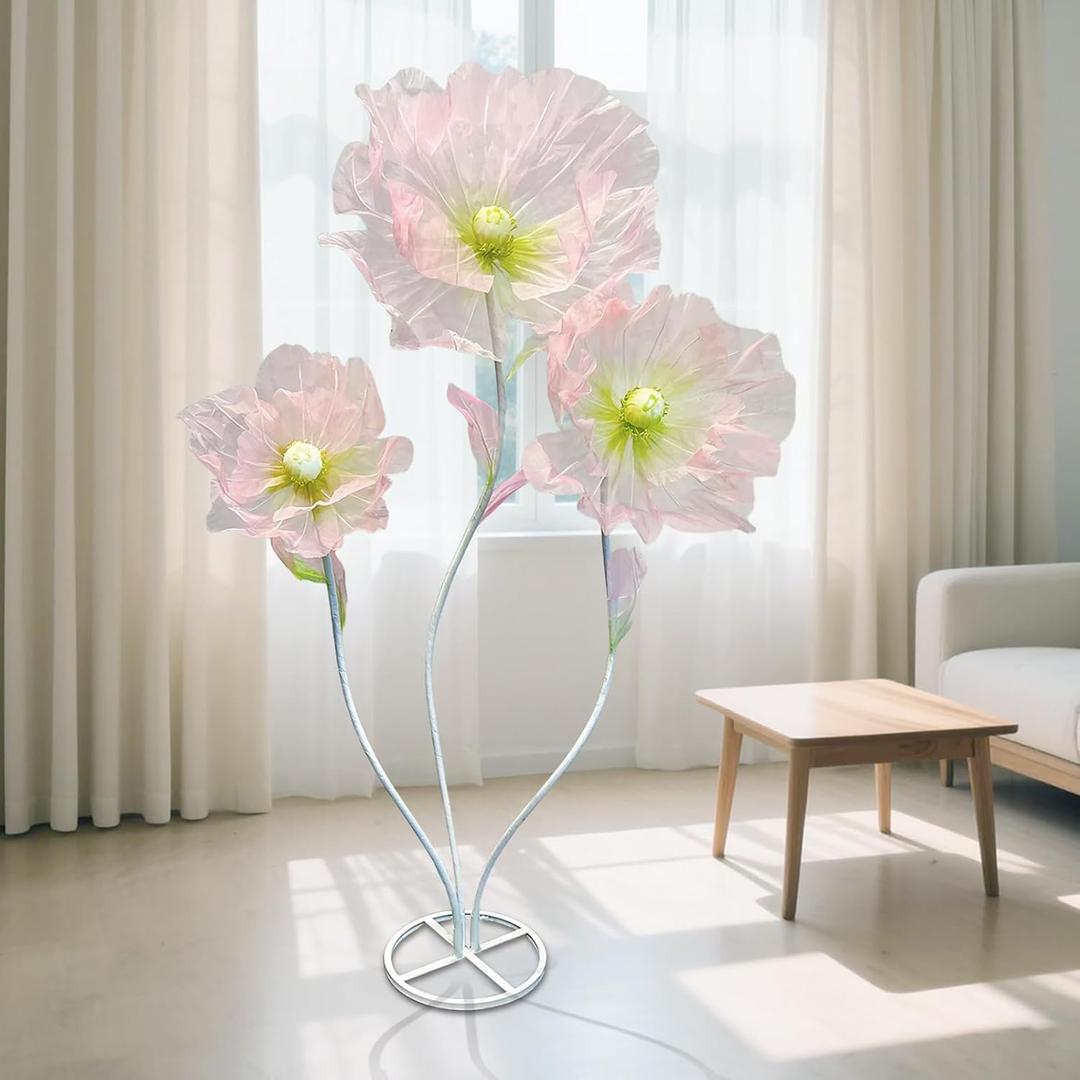 Giant Flowers for Decoration,5.6 Ft Giant Flower Decoration for Wedding Background,Large Artificial Silk Flower for Home Decor Party Banquet Garden Photography Props Shop Window Display