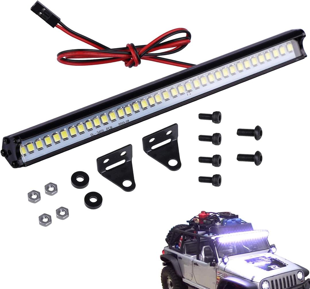 RC Light Bar 36 LED Lights Kit for Traxxas Slash Rustler SCX10 1/10 1/8 Scale RC Car Truck RC Light Bar 36 LED Lights Kit for Traxxas Slash Rustler SCX10 1/10 1/8 Scale RC Car Truck