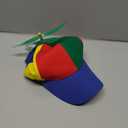 Colorful Helicopter Propeller Baseball Cap - Spinning Propeller Hat for Adults, Adjustable Funny Hat Snapback Cap