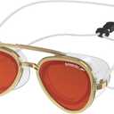 Speedo Unisex-Adult Swim Goggles Sunny G (Mariner Gold/Bronze/Crimson)
