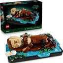 LEGO Ideas Floating Sea Otters Building Sets for Adults - Room or Office Decor for Women & Men, Ages 18+ - Gift Ideas for Birthday - 21366
