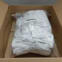 Surmente 2 Pack White Table Skirt, 14ft Polyester Tablecloth for Weddings, Banquets, or Restaurants