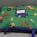 Primlect Toddler Nap Mat with Removable Pillow and Flannel Blanket, Portable Sleep Bag for Kids, Easy to Roll up, Washable, Perfect for Daycare, Preschool, Boys and Girls, 3-6 Years