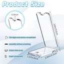 6 Pcs Transparent Acrylic Spoon Pen Display Stand Rack, 3.8x2.56x1.57inch