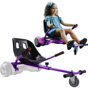 Hoverboard Seat Attachment for 6.5-10 Hover Board, Buggy Go Kart Conversion Kit, Accessory for Self Balancing Scooter, Hoverboards Go-Cart for Kids or Adults