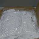 10 Pack White 120 Inch Stretchy Fitted Spandex Tablecloths for 60 Inch Round Tables, Wrinkle Free Washable Polyester Table Covers with Skirt for Wedding Birthday Banquet Events, 120 Spandex Tablecloths -10pcs