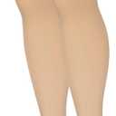 NuVein Medical Compression Stockings, 30-40 mmHg Support, Women & Men Thigh Length Hose, Closed Toe, Beige, Large