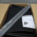 21" Push Lawn Sweeper with 103L Mesh Collection Hopper Bag,200L Leaf Bag, 4 Adjustable Height Spinning Brushes Quick Cleaning for Leaves and Grass, Grey