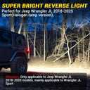 Flush Mount LED Tail Lights with Brake Light Reverse Light Turn Signal Lamp Running Light Fit for Jeep Wrangler JL 2018 2019 2020 2021 2022 2023 2024 2025, 2PCS