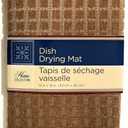 Glasses Dishes Microfiber Drying Mat Kitchen Accessory Dishes - Brown