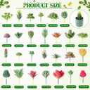 WILLBOND 100 Pcs Succulents Plants Artificial Fake Succulents Bulk Artificial Succulents Unpotted Realistic Plants Assorted Textured Succulent Succulent Plastic Cactus Stems Decoration (Fresh Style)