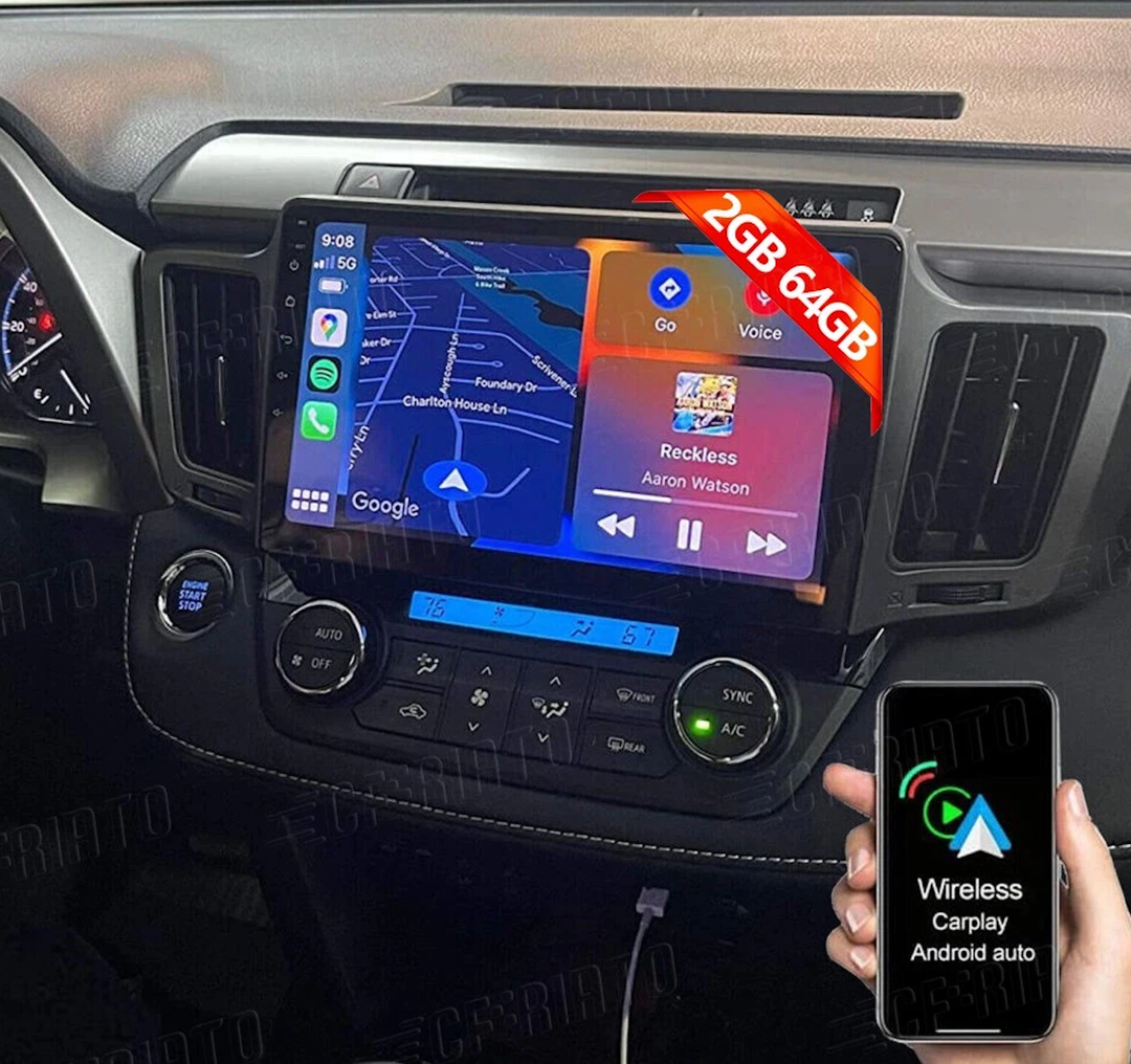 10.1" For Toyota RAV4 2013-2018 Apple Carplay Car Stereo Radio GPS BT Android 15