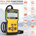 MOTOPOWER MP69033 Car OBD2 Scanner Code Reader Engine Fault Scanner CAN Diagnostic Scan Tool for All OBD II Protocol Cars Since 1996, Yellow
