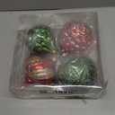 Christmas Ball Ornaments 4.7" Large Red and Green Christmas Ornaments Balls Xmas Tree Shatterproof Plastic Christmas Ornaments Big Hanging Christmas Decorations for Holiday Party Indoor Outdoor 4 Pcs