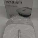 Collapsible Foot Spa Bath with Heat and Massage Rollers, Bubble, Foot Pedicure Kit, Temperature Control, Red Light, Pedicure Foot Spa, Foot Bath